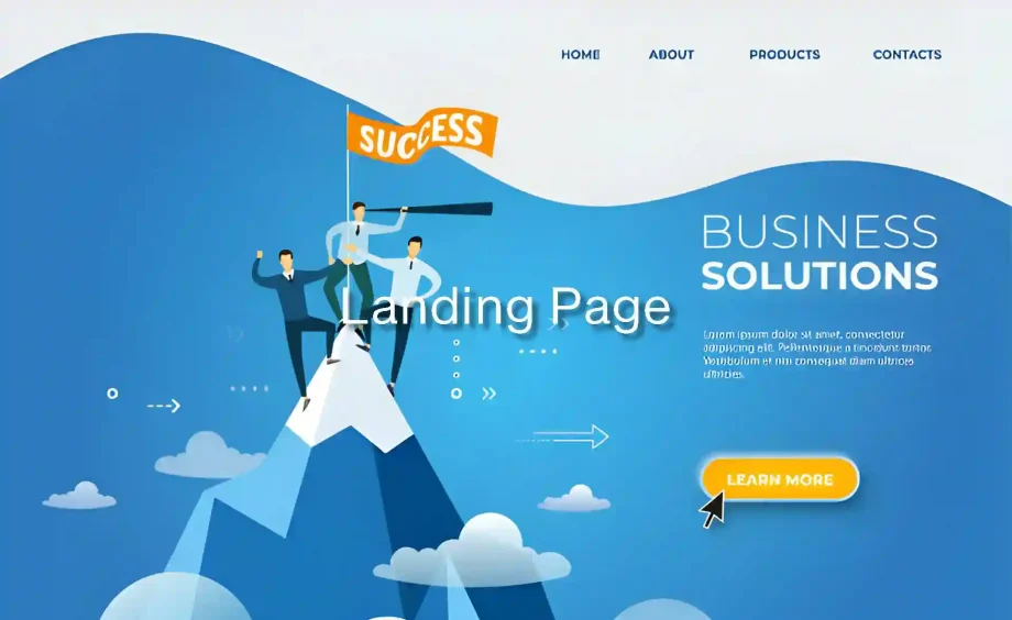 landing page