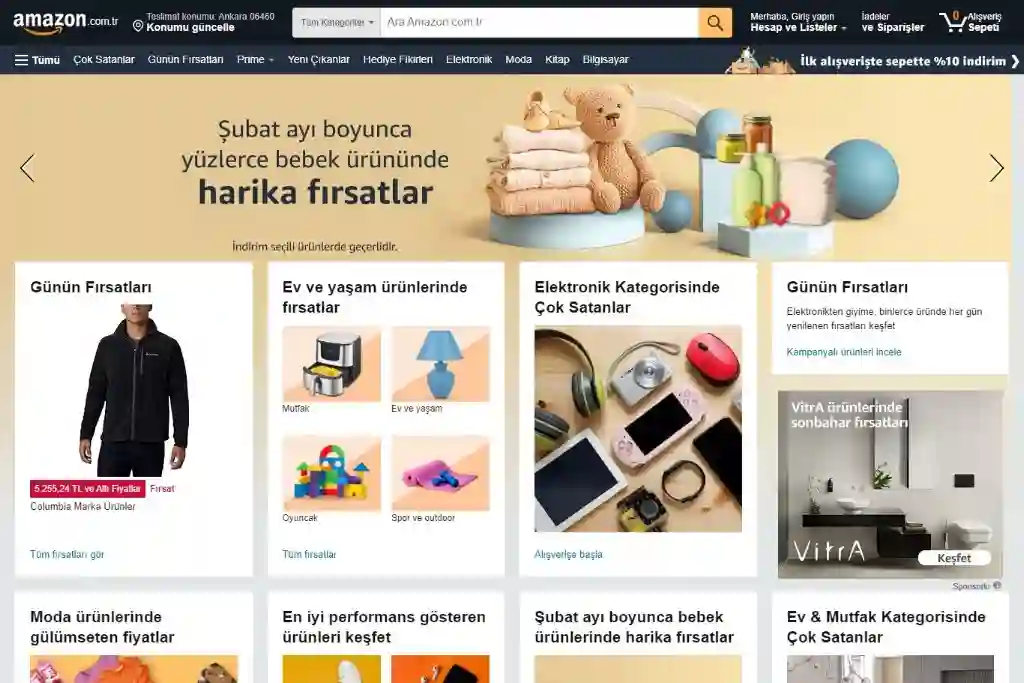 e-ticaret sitesi örnekleri