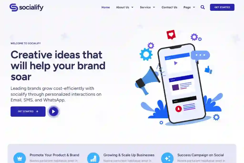wordpress sosyal medya teması